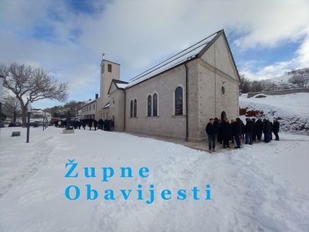 Read more: ŽUPNE OBAVIJESTI  - 2. NEDJELJA KROZ GODINU  - C