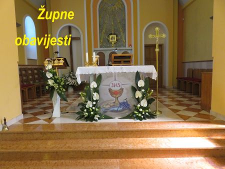 Read more: ŽUPNE OBAVIJESTI    župa SEONICA          22. kroz godinu C