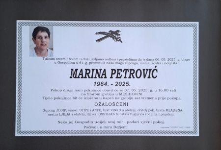 Read more: Umrla Marina Petrović